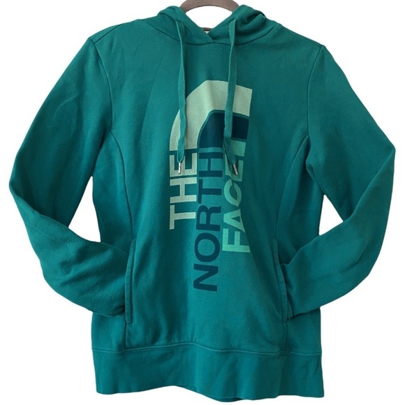 The North Face Trivert Teal Pullover Hoodie - Picture 3 of 8